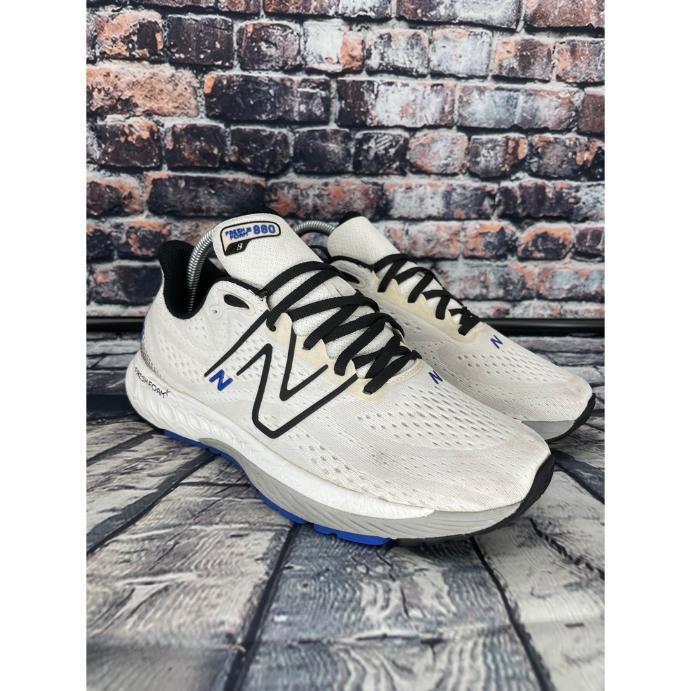 New Balance Fresh Foam X 880v13 Mens 8 White Blue Running Shoes M880Z13